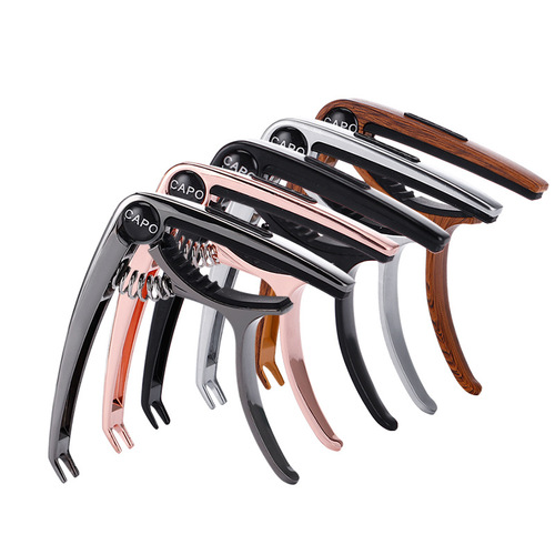 Folk acoustic guitar capo three-in-one multifunctional metal capo ukulele universal capo wholesale