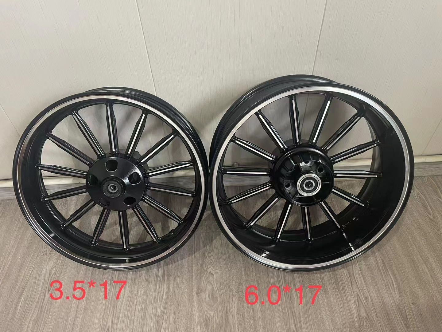 Horizon little Ninja aluminum wheel fujianglong Northern Lights motorcycle sports car 17-inch double disc brake front and rear hub steel ring