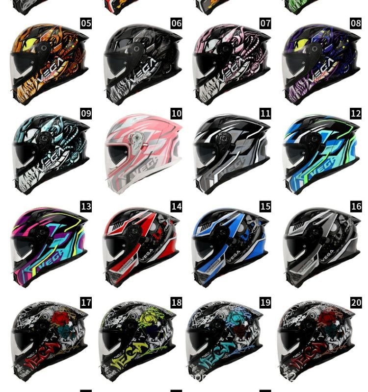 American Vega Motorcycle Helmet for Men and Women, Bluetooth Racing Helmet, Four-Season Sun Protection Full-Face Helmet, Retro Motorcycle Helmet with Large Tail Wing, 3C