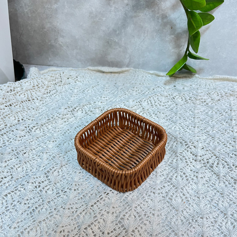 仿藤刀叉勺子沥水篮面包水果篮家用厨房筷子篮西餐厅餐具收批发|undefined