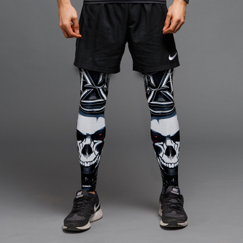Outdoor cycling sports leg warmers ice silk sleeves basketball running knee pads men's and women's Spider-Man Iron Man Batman