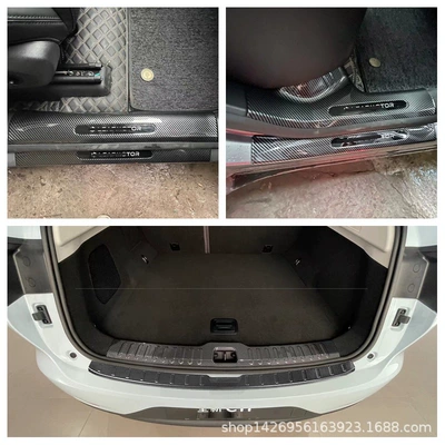 Dekorativ pedal başlıqları: Run B01B10 C11C16 Rear - 24-leapmotor-c11-pure-electric-threshold-strip