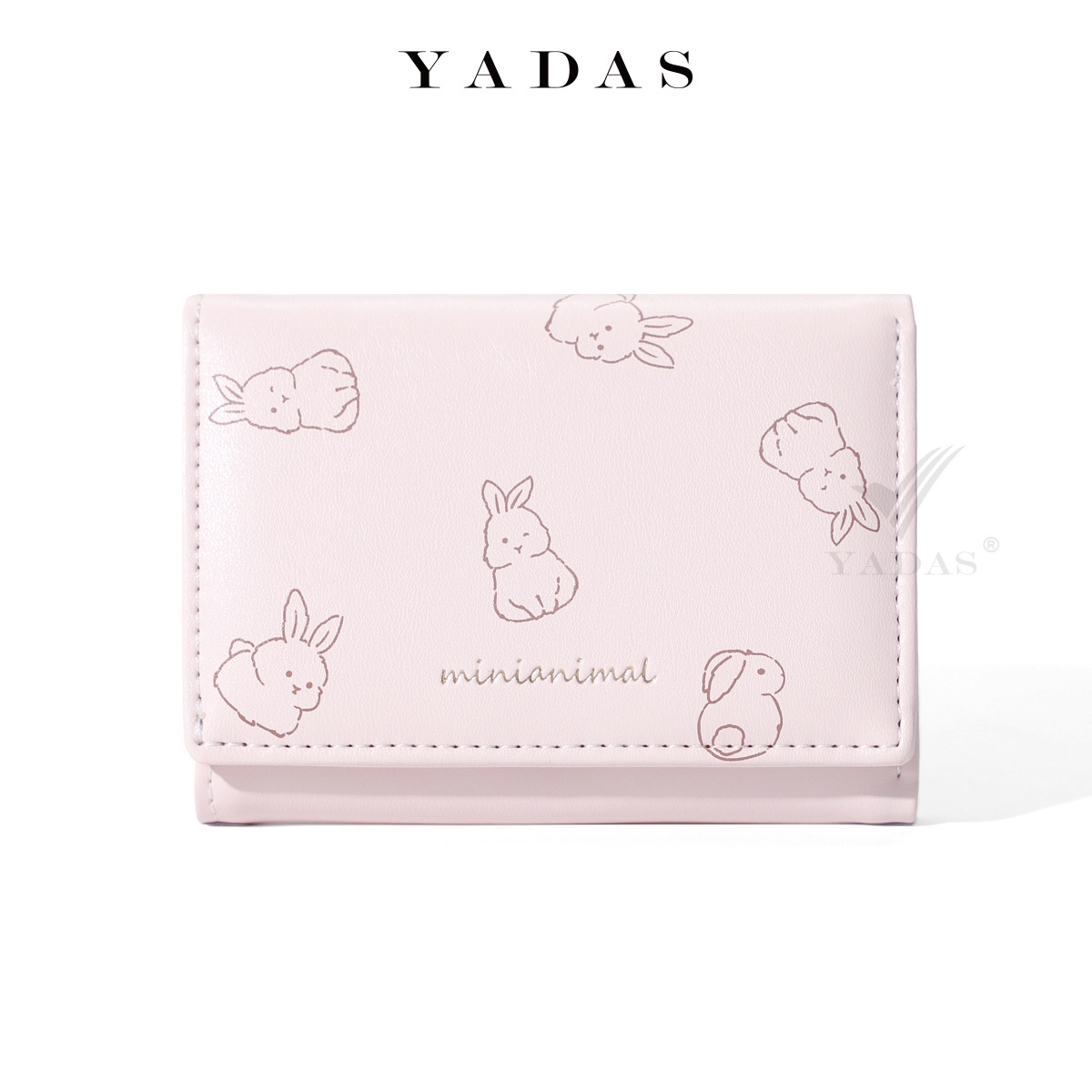 Monedero japonés simple para mujeres corto delgado y compacto cartera de estudiantes plegables nueva cartera de nicho encantadora