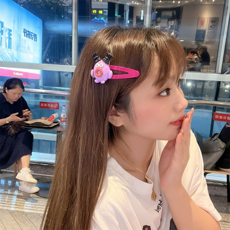 Extraña muñeca fea clip para el cabello boca de salchicha lindo clip para el cabello mujer ceja clip para el cabello roto clip para el cabello divertido 2023 nuevo