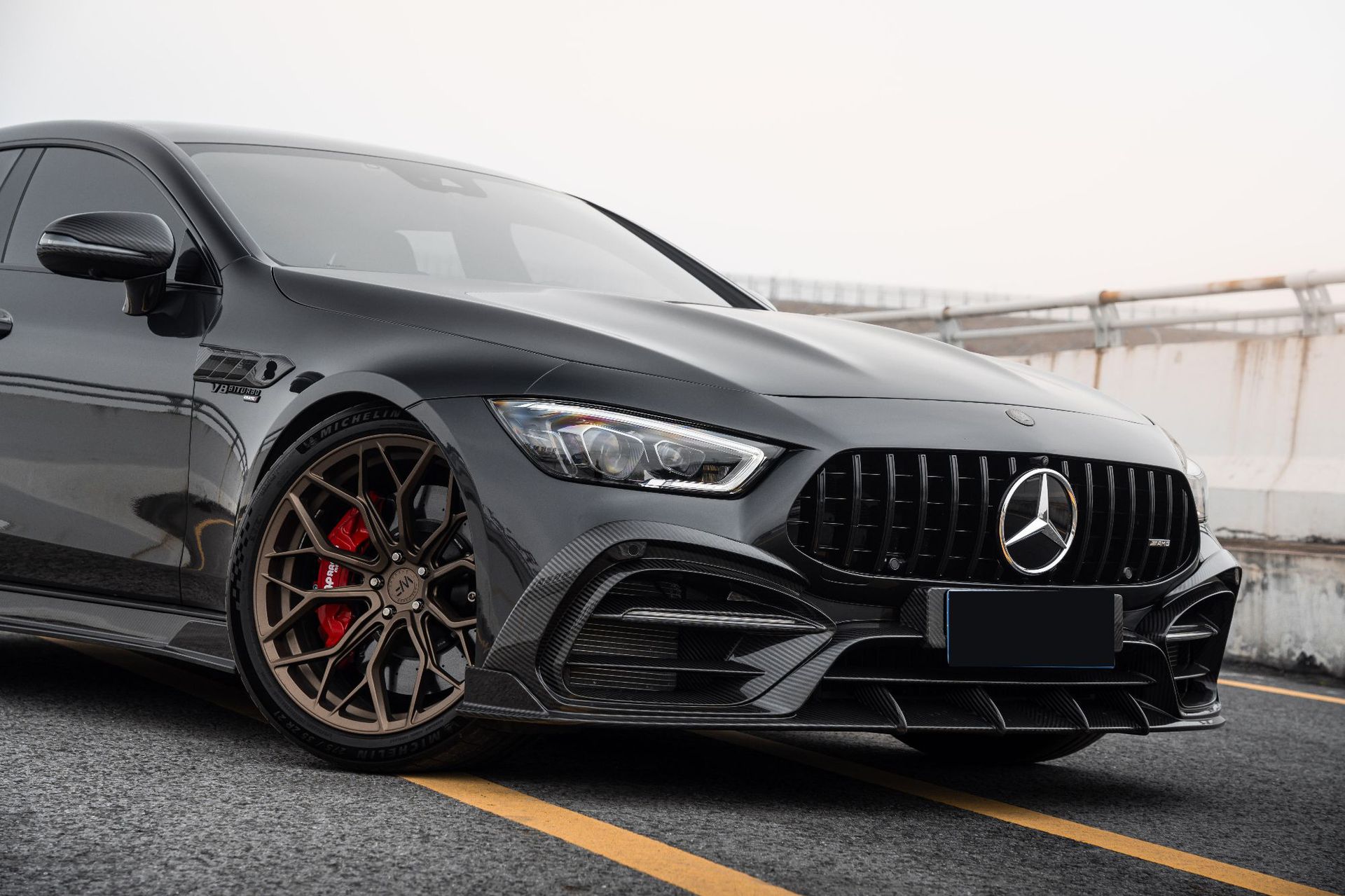 Tc Style Modified Body Kit for Mercedes Amg Gt50 Gt53 Gt63S Upgraded Shark Kit Dry Carbon
