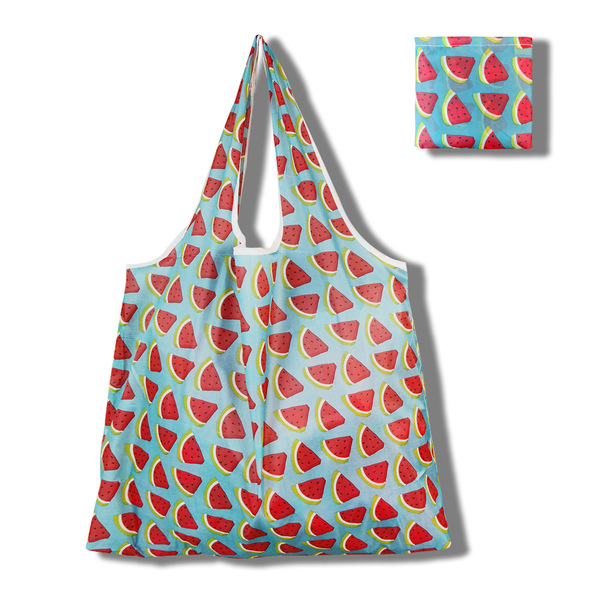 Capacious folding shopping bag