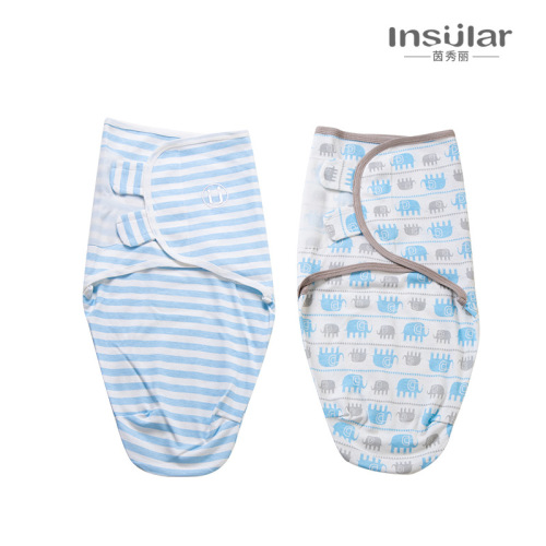 2-pack of cocoon-style anti-shock baby cotton blankets newborn swaddle wraps for four seasons 0-6 months Amazon