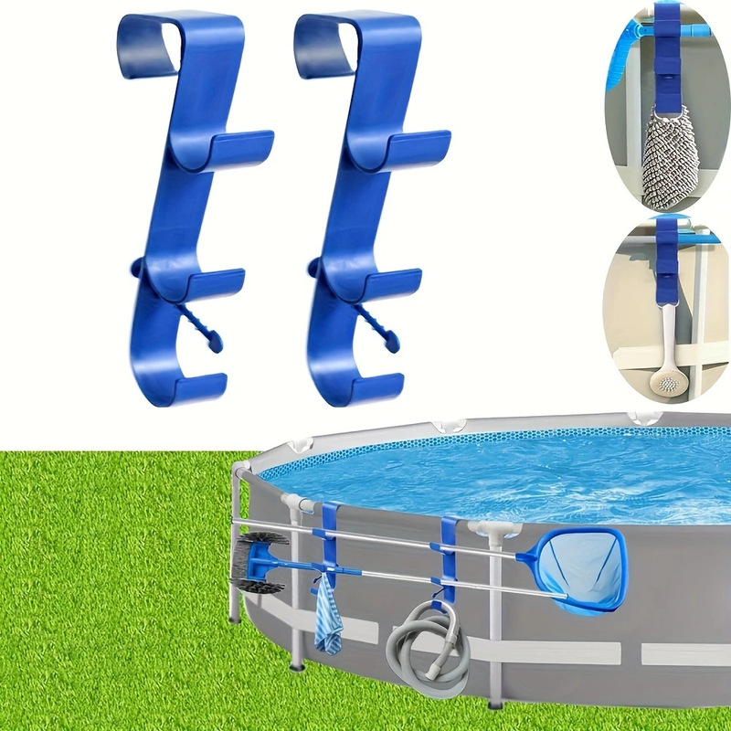 Cross-Border Dropshipping Temu Second Generation Swimming Pool Rack Swimming Pool Hook Bracket Outdoor Clothes Sundry Storage Hanging Rack