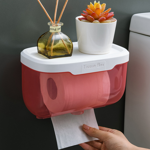 家用卫生间厕所纸巾盒卷纸盒厕纸纸巾架卫生纸置物架免打孔壁挂式