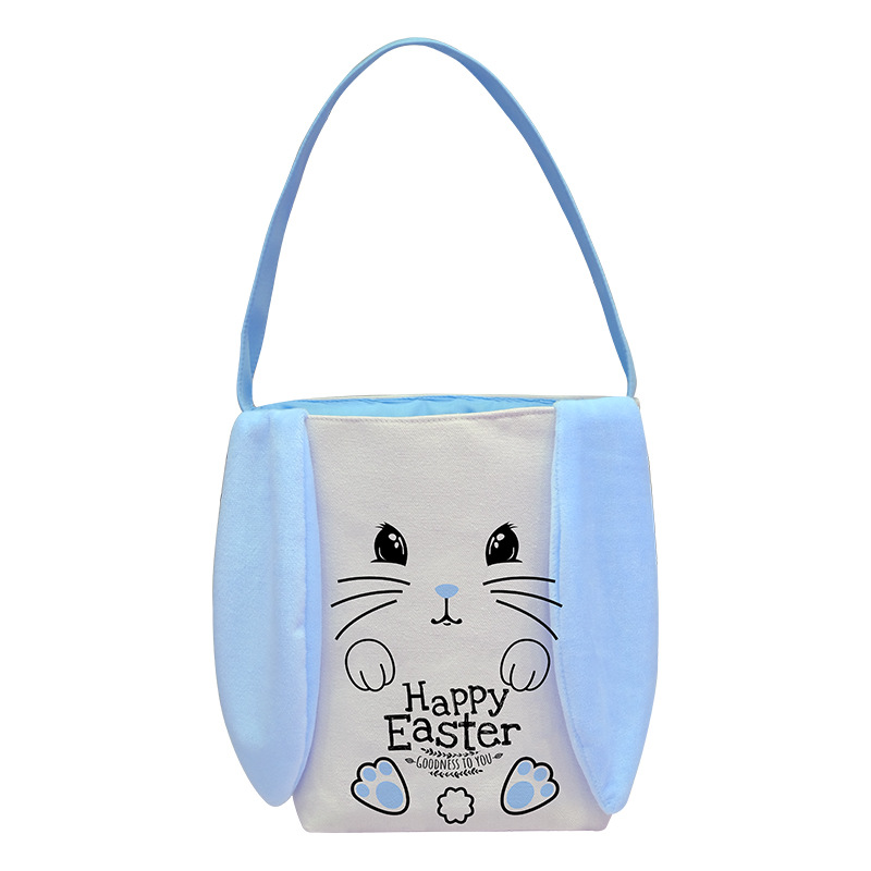 复活节兔子包长耳朵手提袋节日礼品袋袋子彩蛋篮子布袋帆布袋定制