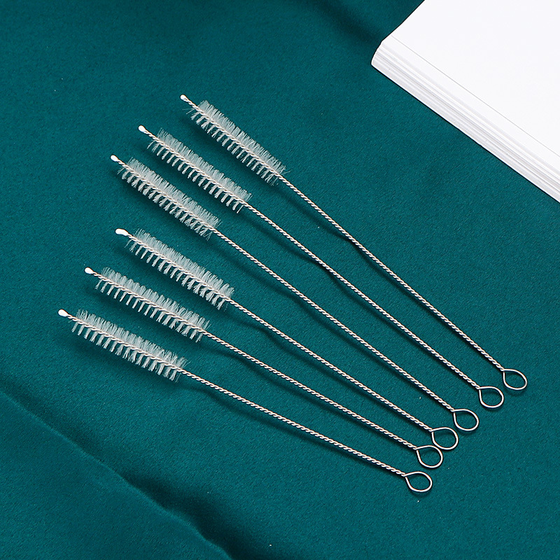 304 paja de acero inoxidable creativo Chapado en titanio cóctel leche té tubo recto codo traje de paja de metal logotipo imprimible