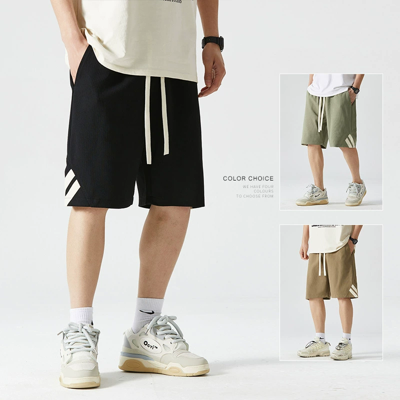 Трикотажные новые кислородные хлопчатобумажные брюки мужские повседневные брюки летние новые мужские шорты прилив через границы in повседневные брюки мужские