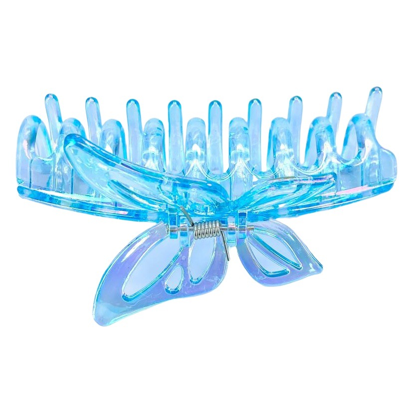 De estilo coreano grande electrochapado quilla mariposa pinza de pelo Placa de lavado de cara pinza de pelo adulto Cabeza trasera gran horquilla de tiburón