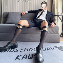 男士正装商务长筒丝袜日系超薄丝滑透气性感男士休闲轻奢小腿袜