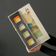 粗陶渐变茶杯品茗杯陶瓷功夫茶具单杯主人杯小茶盏礼盒装伴手礼品