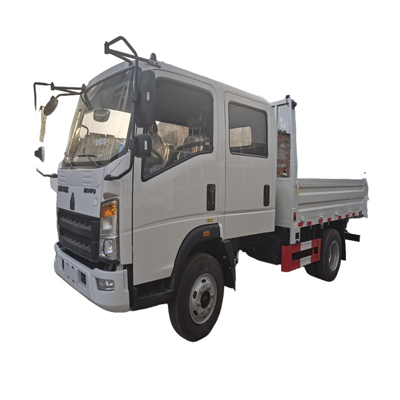 Export Heavy Truck Howo 2-5 Ton Truck 5 Ton Truck Crane Double Row Dump Truck Dump Truck Engineering Vehicle