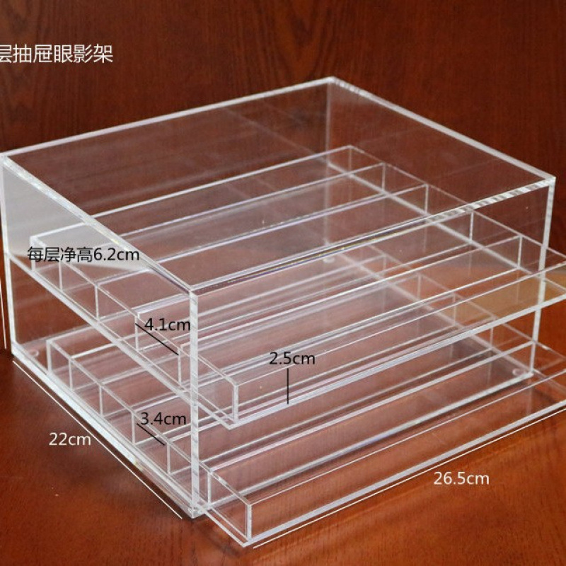 収納ラックアクリルアイシャドウ収納ボックス化粧品デスクトップ引き出しエアクッションパウダー口紅収納ラック|undefined