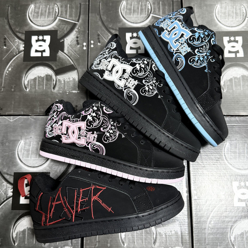 Cross-border foreign trade DC Shoes men's and women's embroidered skate shoes European DC shoes campus loafers casual sports shoes