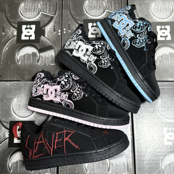 Cross-border foreign trade DC Shoes men's and women's embroidered skate shoes European DC shoes campus loafers casual sports shoes