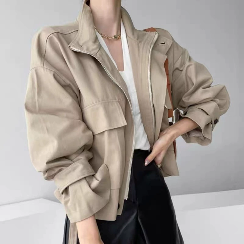 Autumn design long-sleeve with zipper, jacket, oversize