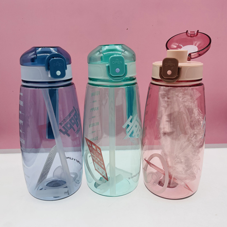 Youyun 0322 Xinwang TAZA ROJA taza de plástico 1000ml taza de tonelada portátil estudiante espacio taza al por mayor