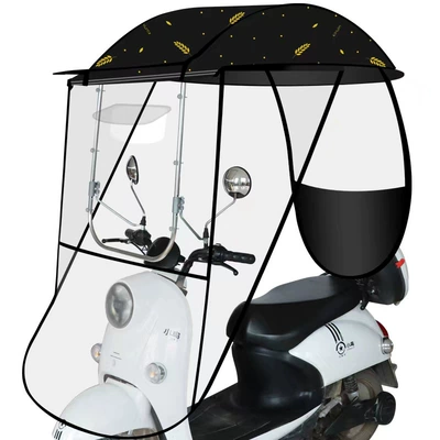 Elektromobil üçün ön şüşə çətiri (günlük) for electric bikes, black-coated sun