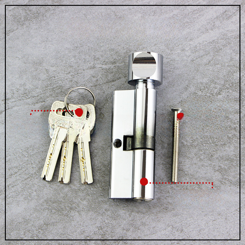 SOURCE Good Goods small 70 zinc alloy lock cylinder copper electric plum blossom button flat button round button indoor door lock cylinder color complete