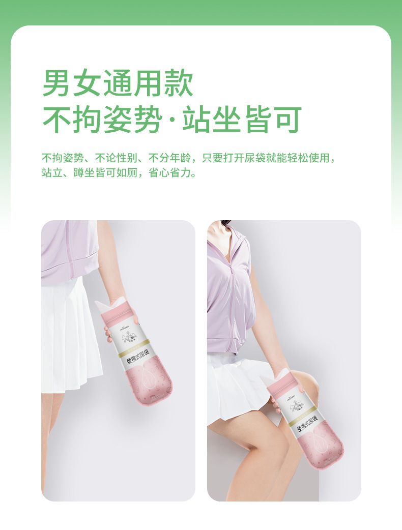 Emergency Urine Bag Disposable Female Car Emergency Toilet Convenient Artifact Portable Car Female Standing Urinal
