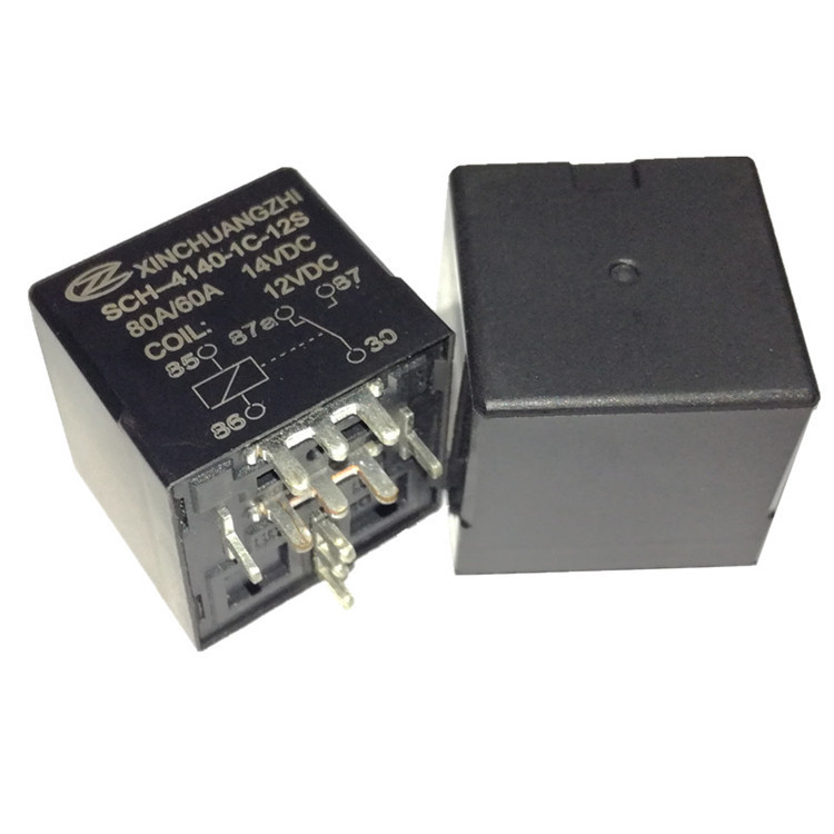 信创智继电器SCH-4140-1C-12S汽车空调断路装置80A 12V汽车继电器