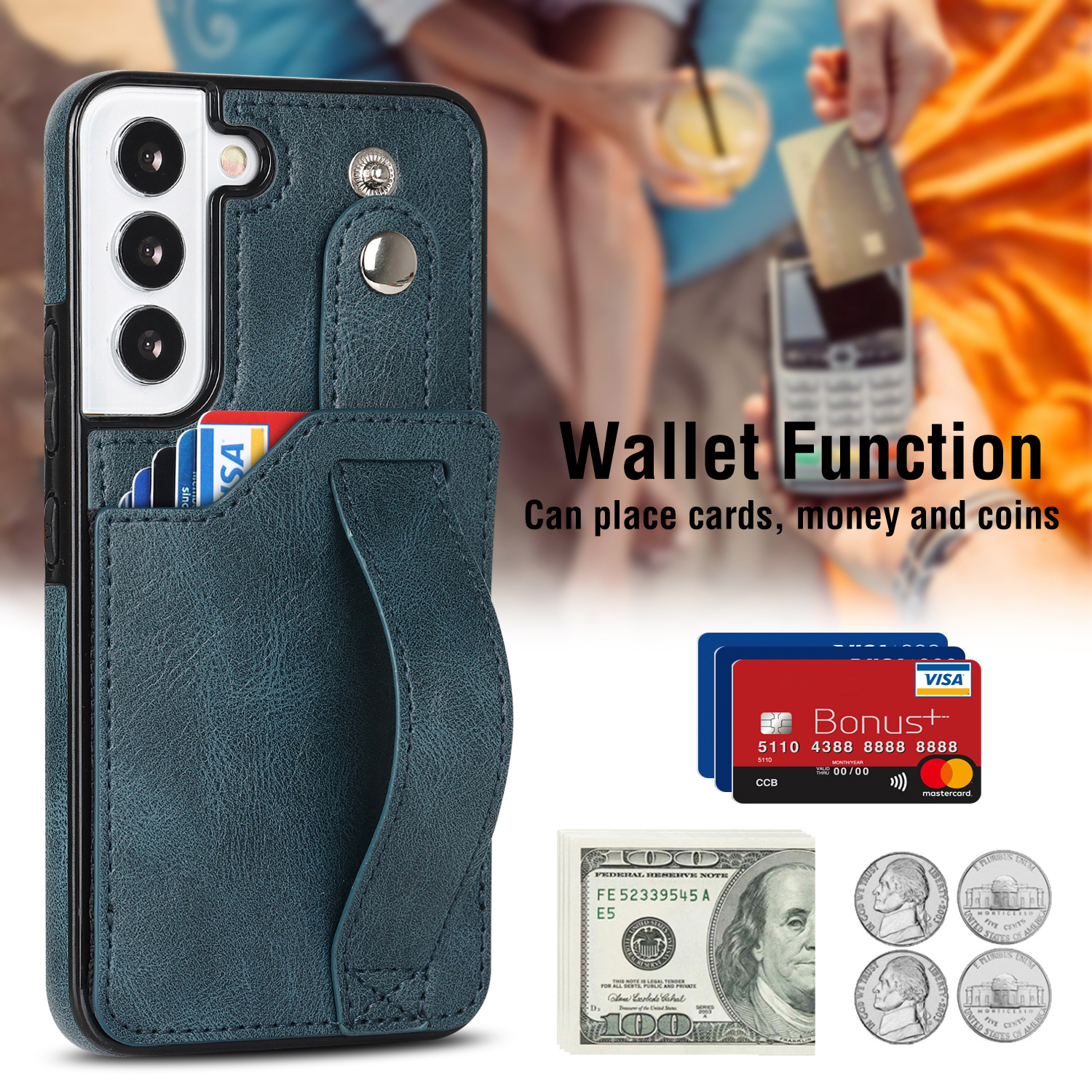 Handyhülle Für Samsung A53 Mit Armband Und Kartenfach Aus Leder_voghion.com