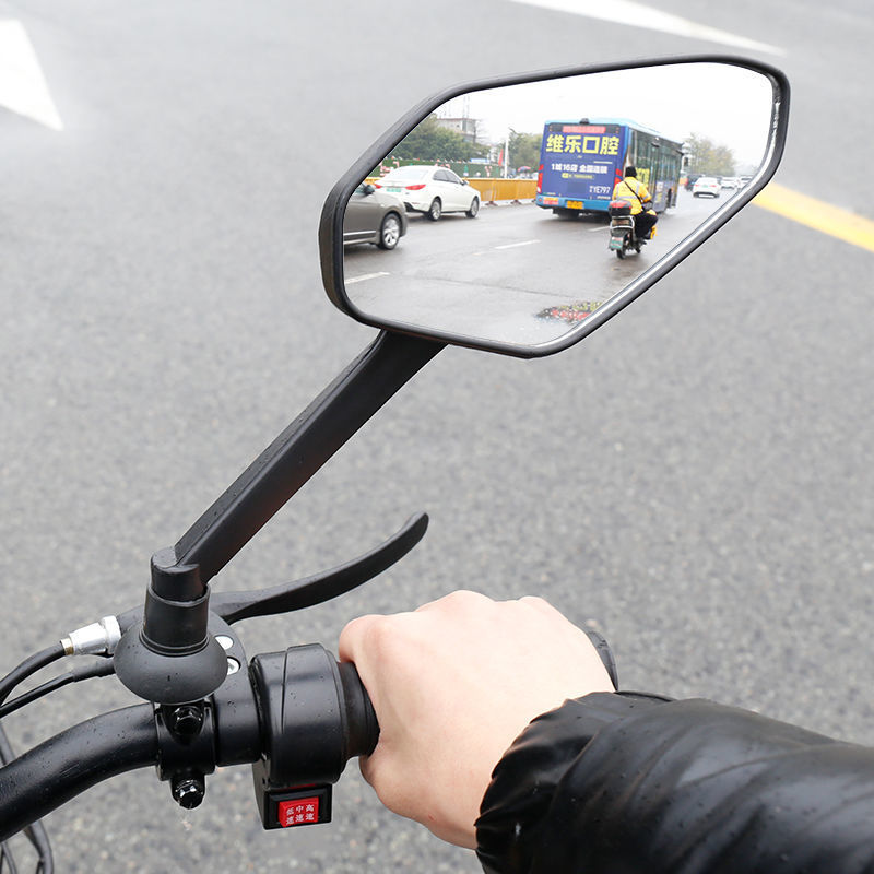 電動車後視鏡反光鏡改裝超大踏板車高清倒車鏡獨立站亞馬遜速賣通