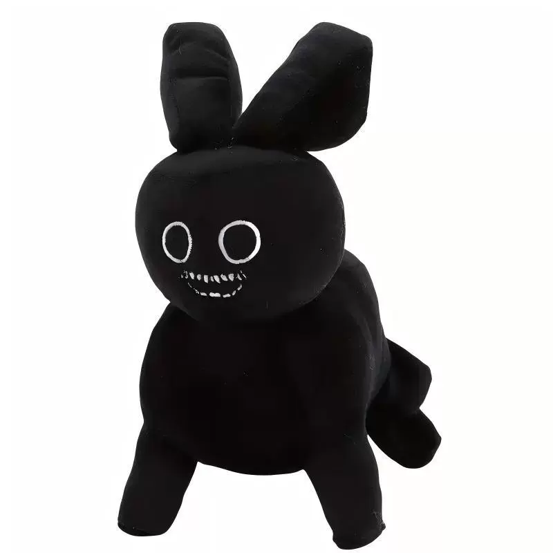跨境新品Roblox Forsaken Gubby Plush游戏黑白兔子毛绒玩具公仔