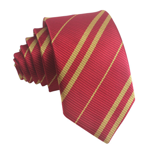 Harry Potter Tie Hogwarts Gryffindor Polyester Silk Tie Knot-Free Short Wholesale College Badge