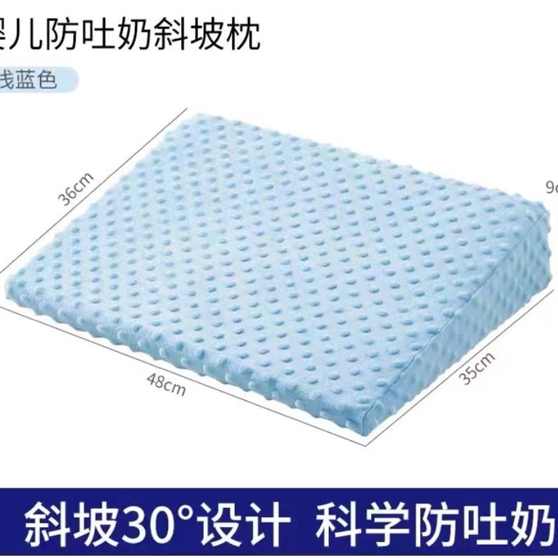 Almohada inclinada antivómito para bebés, almohada inclinada antidesbordamiento de leche y asfixia, almohada de alimentación para recién nacidos, almohada de alimentación, versión mejorada