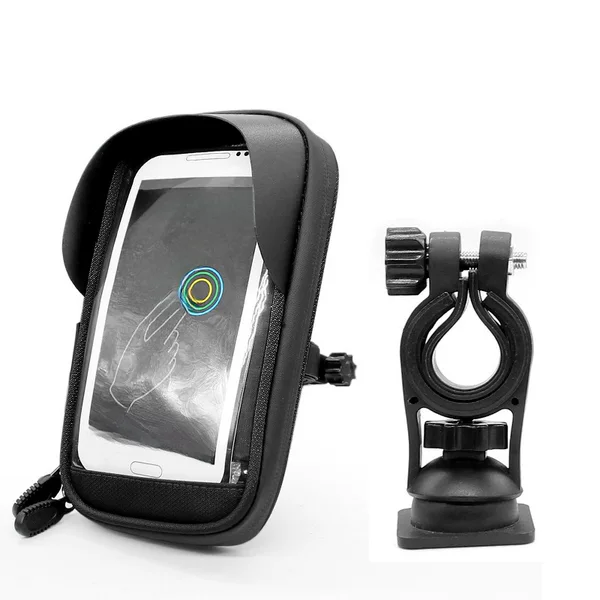 Bicycle Mobile Phone Bag Mountain Bike Motorcycle Battery Car Rearview Mirror Waterproof Bag Takeaway Navigation Anti-Fall Mobile Phone Bag