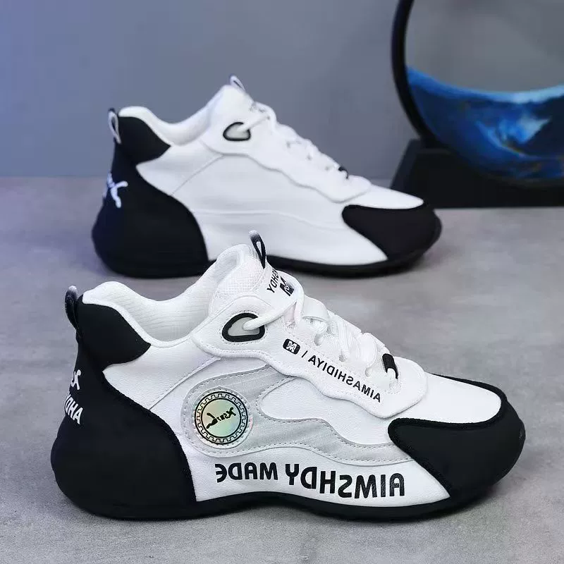 Внешняя торговля, трансграничная весенне-осенняя новая обувь для пар, модная, повседневная, дышащая, кожаная обувь для папы на мягкой подошве с увеличением роста на подошве