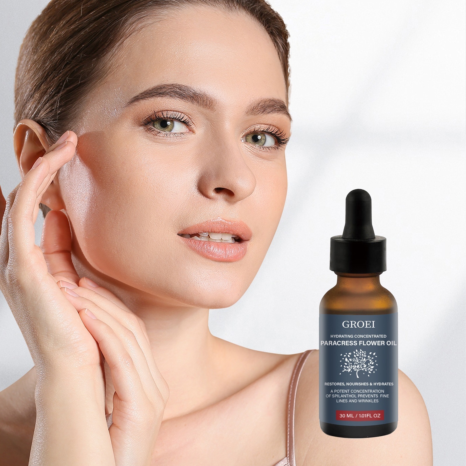 Cross-Border New Product Groei Organic Castor Oil Gently Moisturizes Facial Skin, Cleanses and Hydrates, Cares for and Brightens the Skin