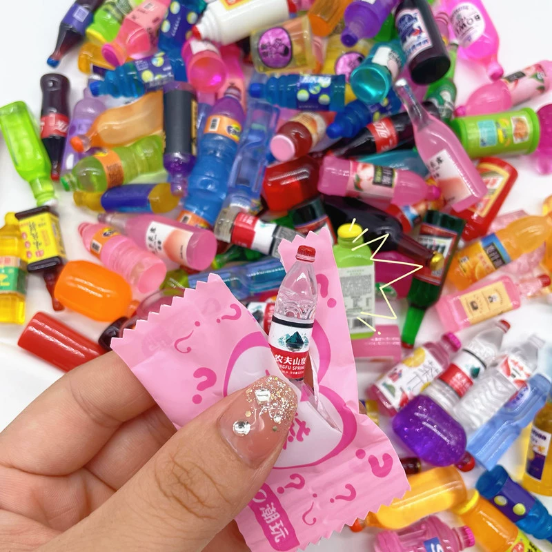 Small realistic food play, creative bottle, accessory, wholesale, handmade