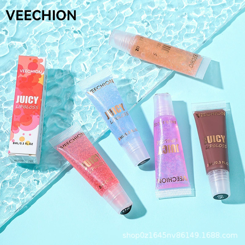 veechion (Cross-border trading), moisturizing lip gloss, natural and permanent formula, mirror effect