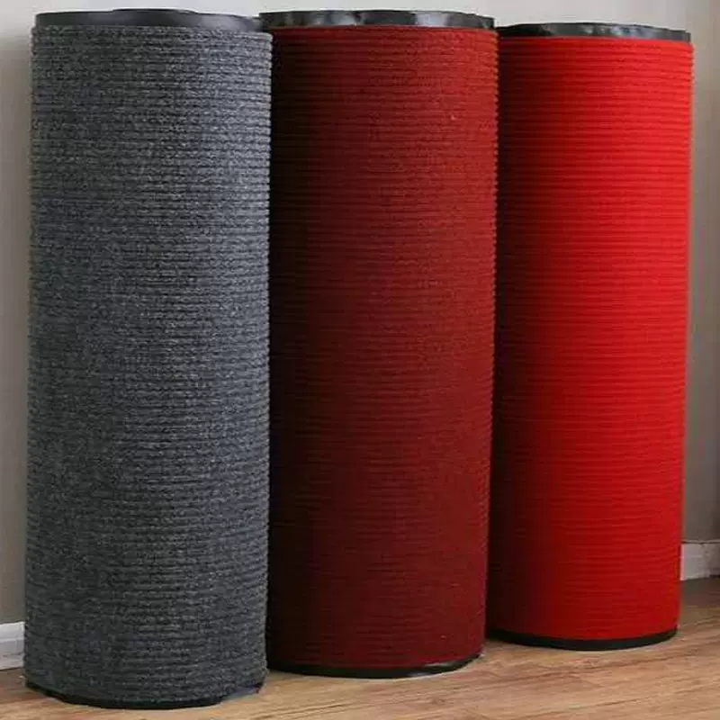 厂家直发整件零裁双条纹地毯吸水除尘垫酒店商场PVC地垫楼梯办公