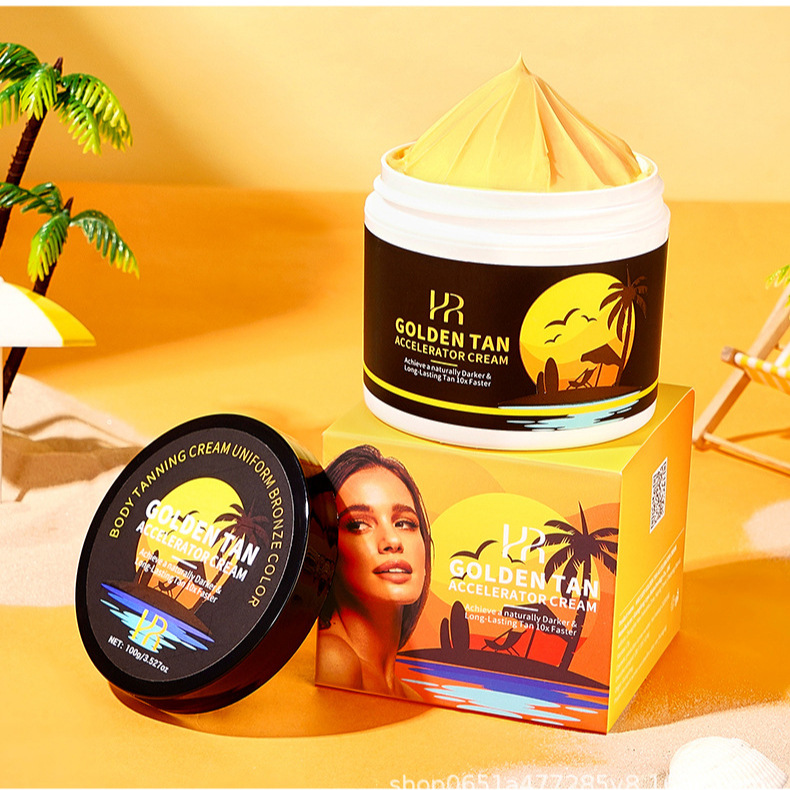 跨境HAICUIER GOLDEN TAN ACCELERATOR CREAM,SUNLESS TANNER