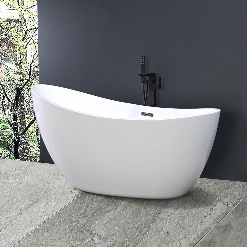 Internet Celebrity Personalized B&B Bathtub Hotel Moon Bathtub Pure Acrylic Crescent Bathtub