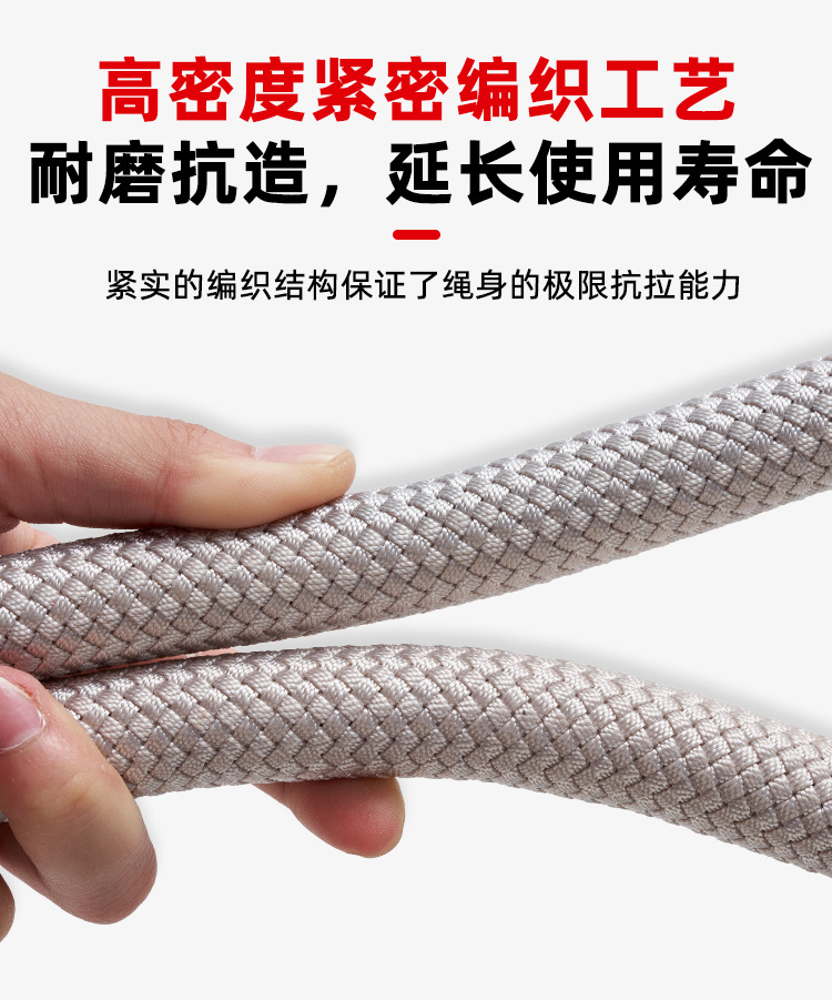 Heavy-duty tow rope for off-road vehicles, safe for self-driving, 20 tons capacity, extra-thick and strong, for emergency rescue and towing trucks and cars