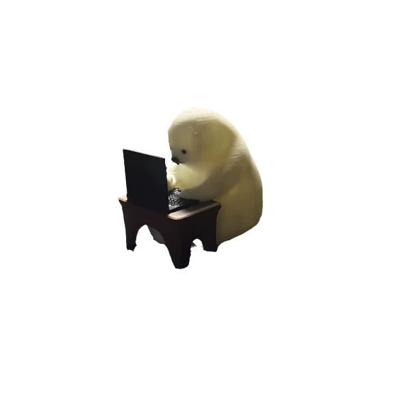 Маленький ноутбук, настольная статуэтка, 3D-печать