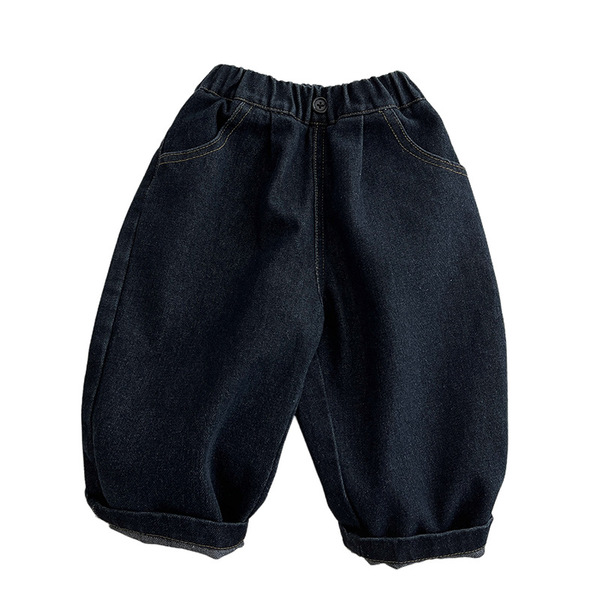 Solid color autumn trousers for boys