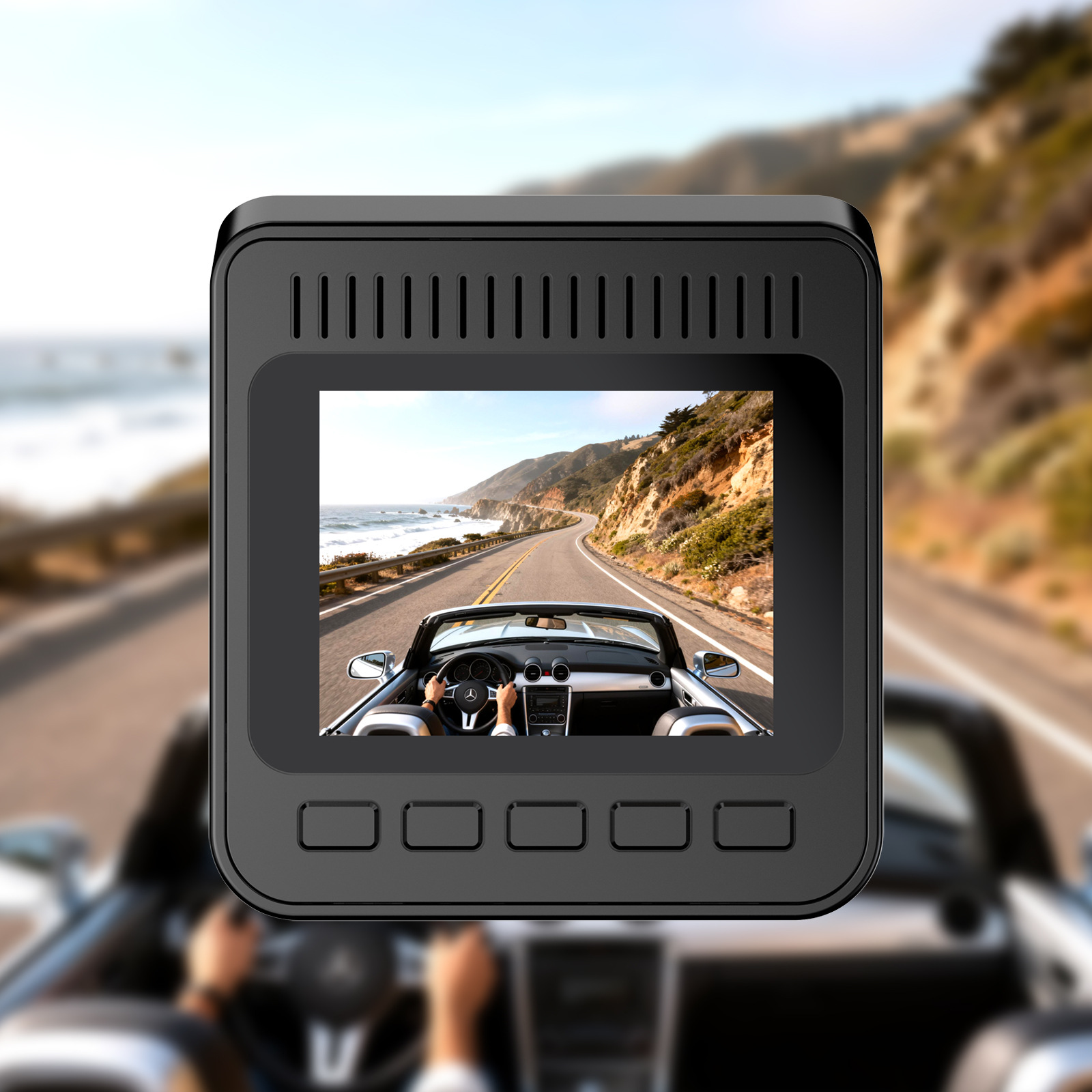 V63 4K+1080P Front and Rear Dual Recording Dash Cam GPS Parking Monitor