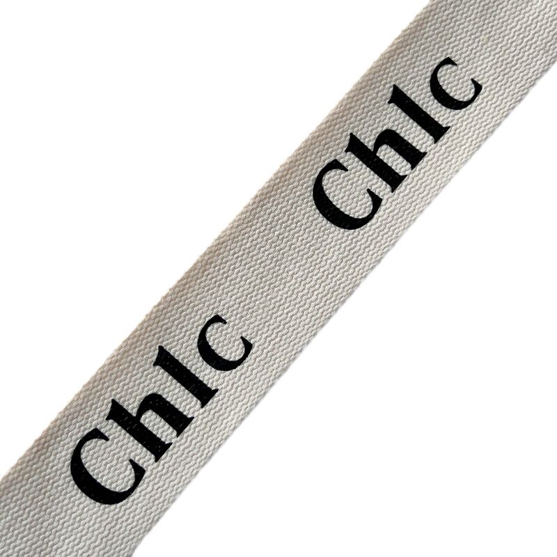 Chlc Letter Ribbon Thickened Bucket Bag Straw Woven Bag Handbag Little Red Ribbon DIY Ribbon Factory Exclusive