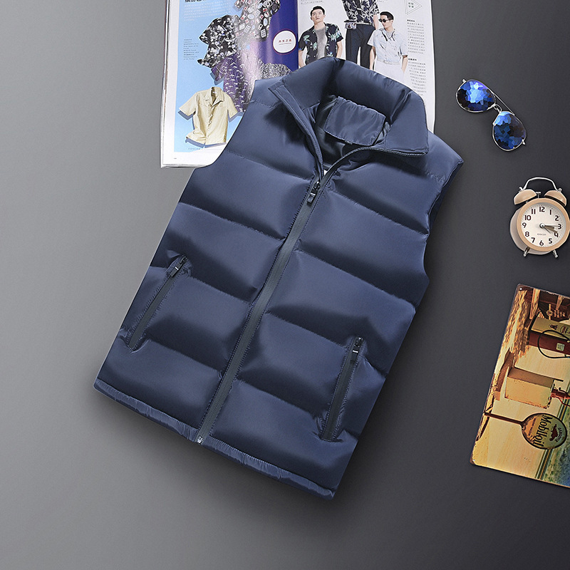 Chaleco de hombre de otoño y invierno para aumentar el peso 2019 grasa abrazadera de caballo de algodón plumado chaleco caliente de hombre hombro