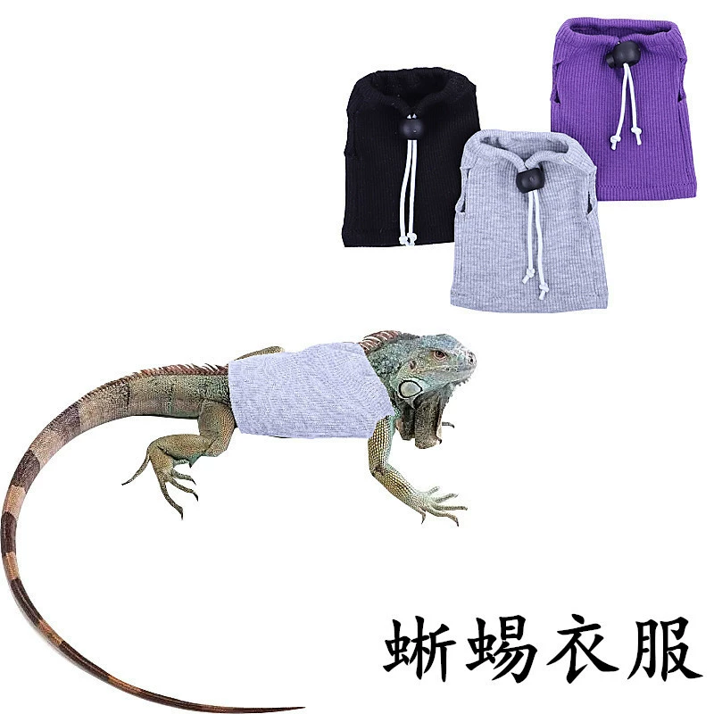 Одежда для ящериц Эластичная одежда для скалолазания для домашних животных Одежда для трансформации на выход Прогулочная ящерица Одежда для маленьких домашних животных