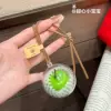 A set of green simulated apples
